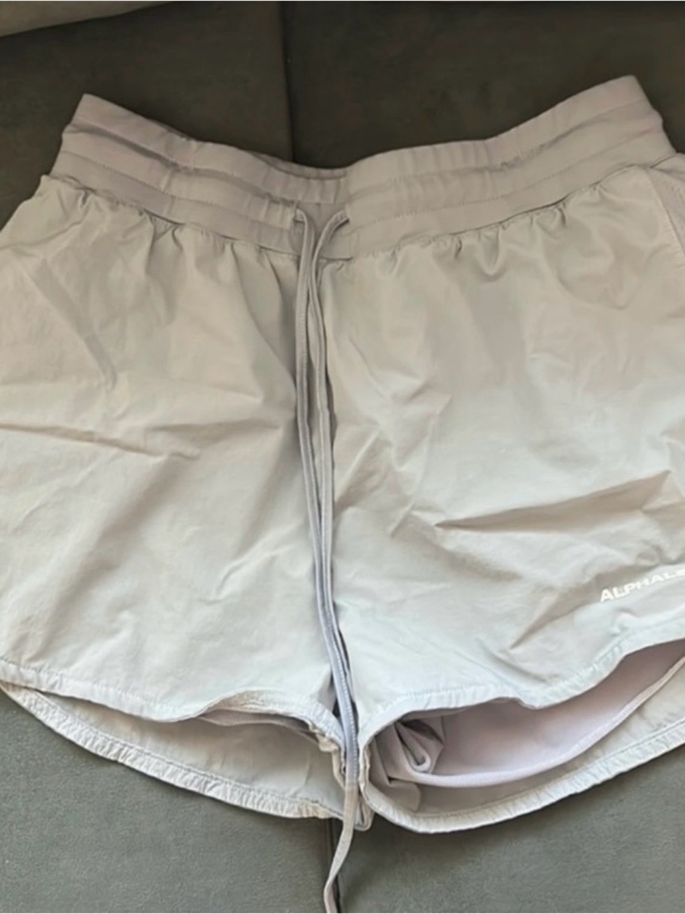 Alphalete Light Gray Performance Shorts